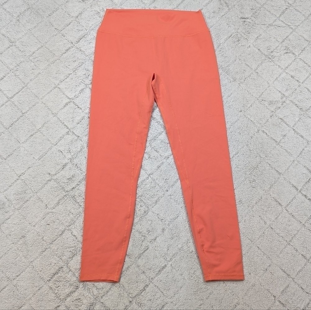 Zyia Leggings Womens 20 Orange Tangerine Confluence Hi-Rise Full Length